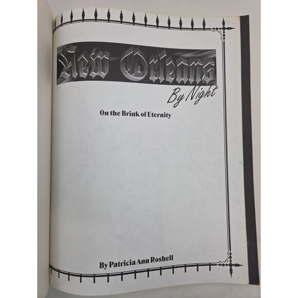 White Wolf Vampire The Masquerade New Orleans by Night Soft WW2209 1994 Good - Picture 4 of 10